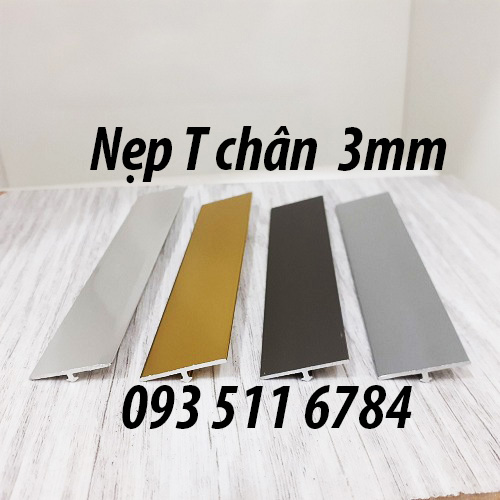 1 Nẹp T20 nhôm chân ngắn Nẹp L30 nhôm kết thúc Nẹp góc V Inox