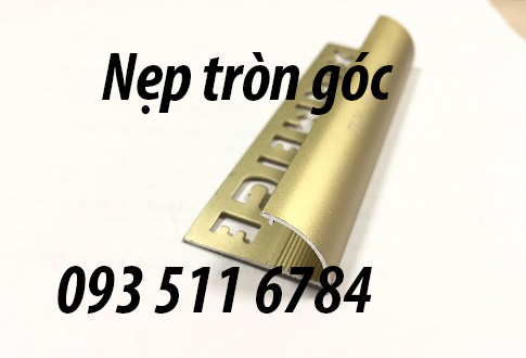 2 Nẹp nhôm inox góc tròn cạnh tường