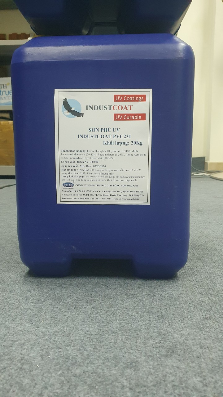 2 Sơn phủ bóng UV tấm PVC trang trí tủ bếp IndustCoat PVC231 2 Sơn phủ bóng UV tấm PVC trang trí tủ bếp IndustCoat PVC231