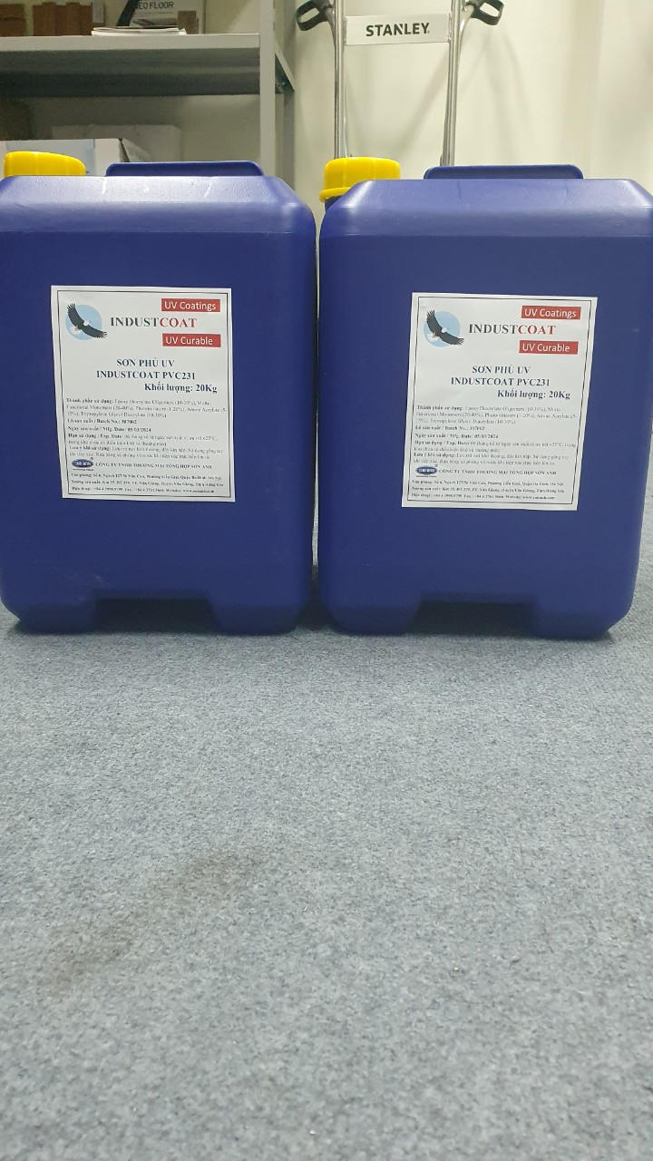 3 Sơn phủ bóng UV tấm PVC trang trí tủ bếp IndustCoat PVC231 3 Sơn phủ bóng UV tấm PVC trang trí tủ bếp IndustCoat PVC231