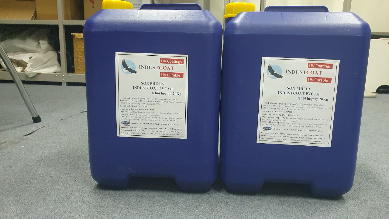 4 Sơn phủ bóng UV tấm PVC trang trí tủ bếp IndustCoat PVC231 4 Sơn phủ bóng UV tấm PVC trang trí tủ bếp IndustCoat PVC231