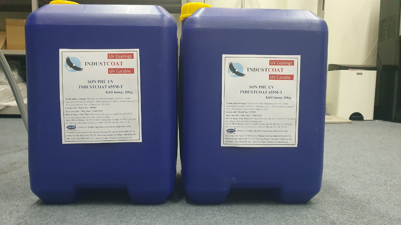 3 Sơn phủ UV sàn SPC IndustCoat 655M-T 3 Sơn phủ UV sàn SPC IndustCoat 655M-T