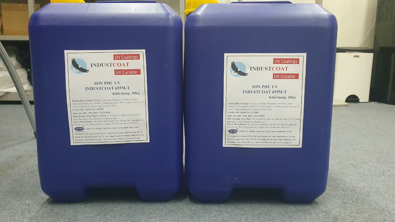 Sơn phủ UV sàn SPC IndustCoat 655M-T Sơn phủ UV sàn SPC IndustCoat 655M-T