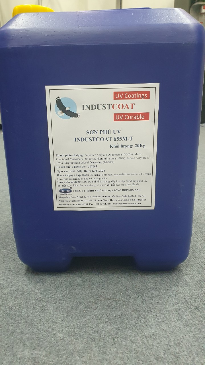 4 Sơn phủ UV sàn SPC IndustCoat 655M-T 4 Sơn phủ UV sàn SPC IndustCoat 655M-T