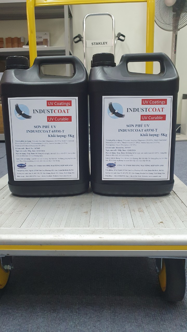 1 Sơn phủ UV sàn SPC IndustCoat 655M-T 1 Sơn phủ UV sàn SPC IndustCoat 655M-T
