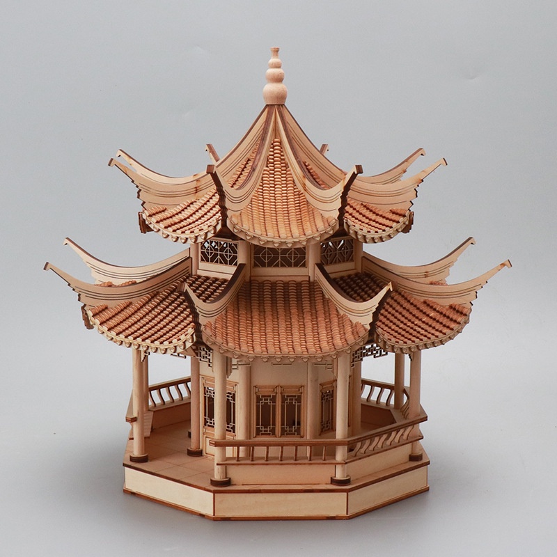 Khám phá vẻ đẹp của nhà bát giác gỗ