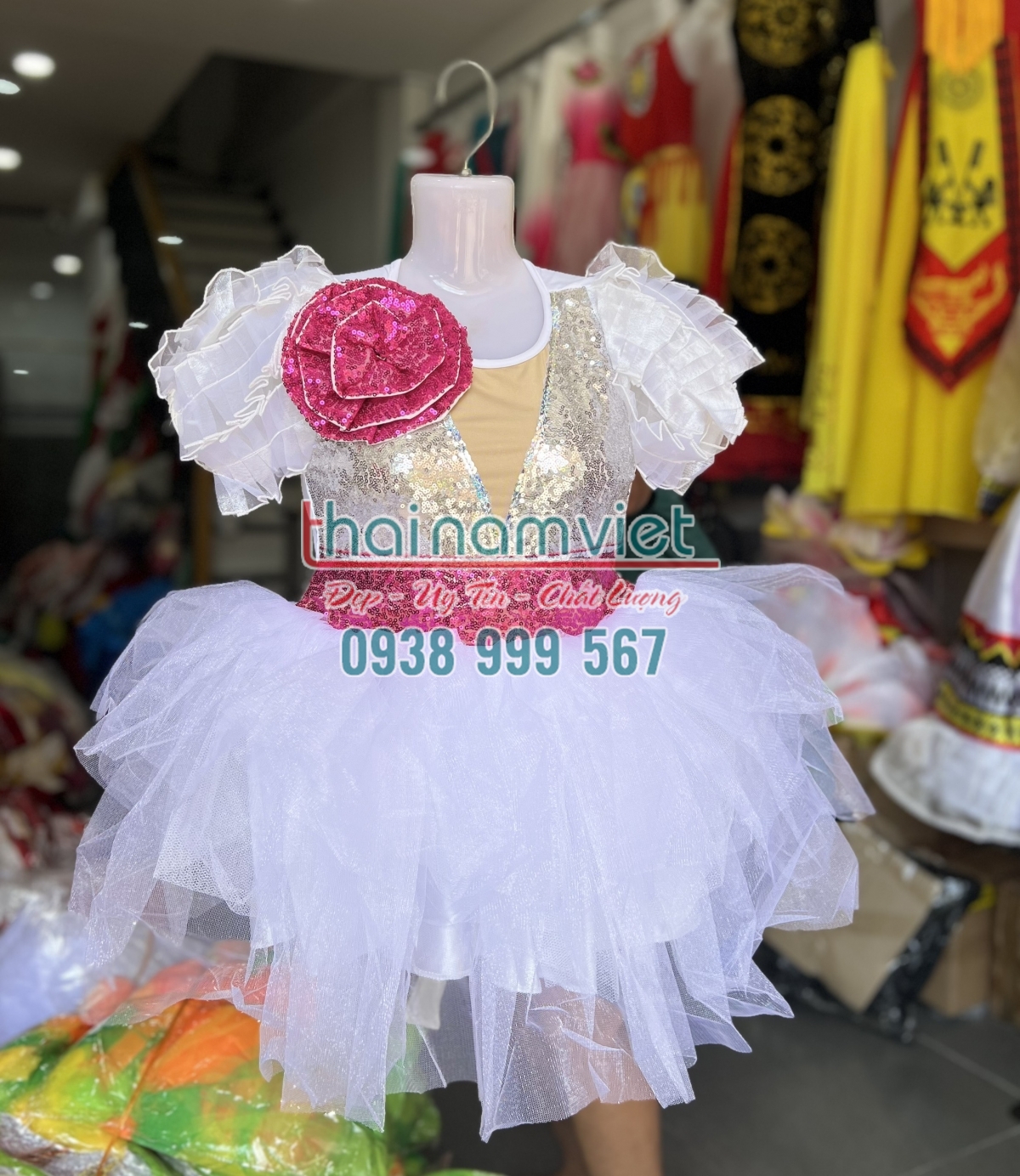 7 May bán cho thuê trang phục váy múa trẻ em tại tphcm