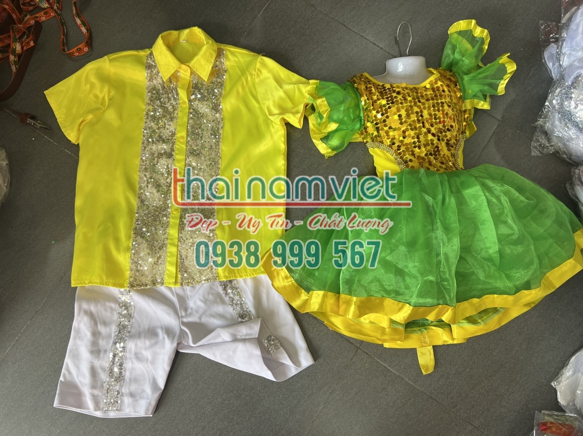 17 May bán cho thuê trang phục váy múa trẻ em tại tphcm