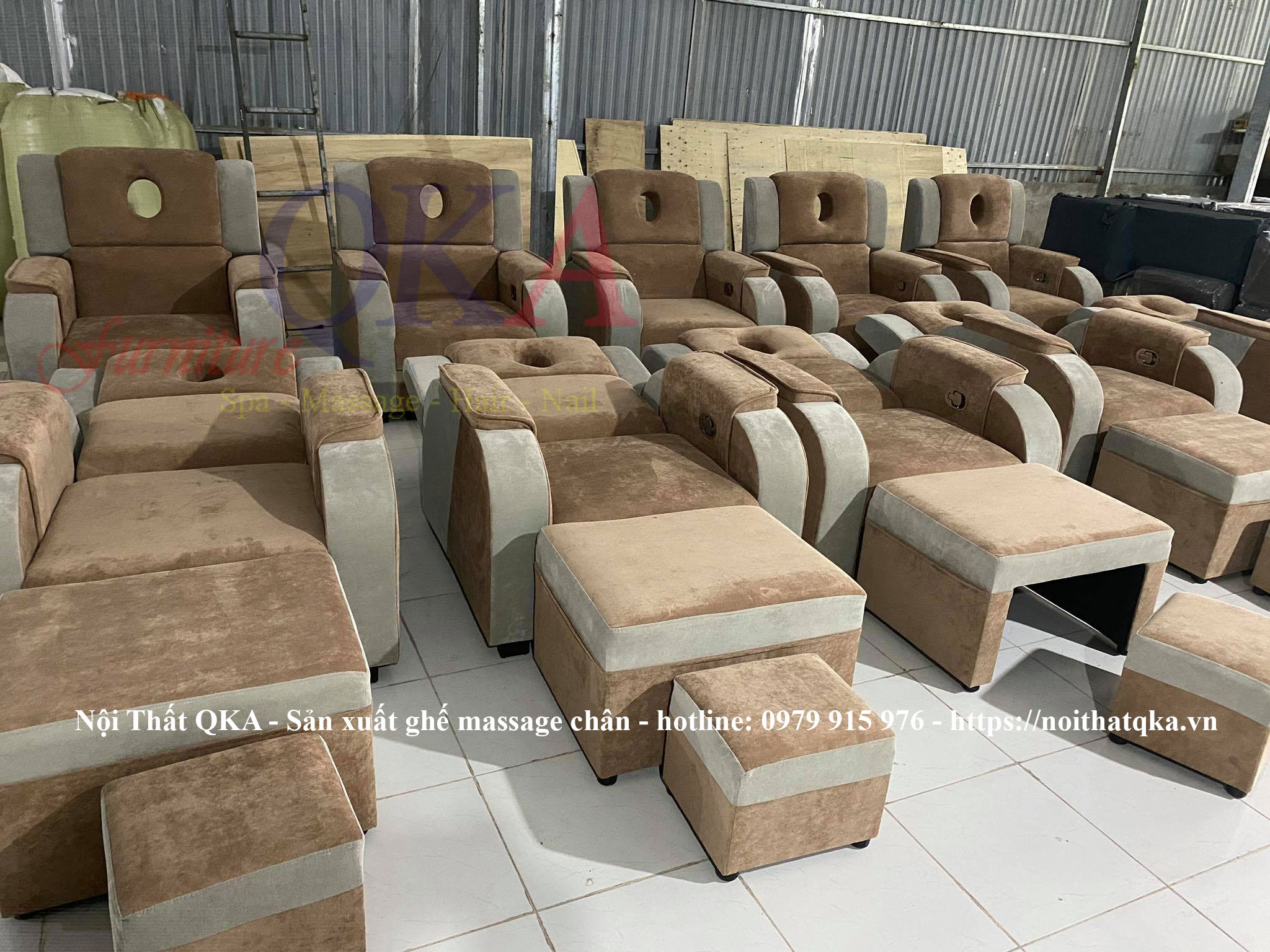 4 Xưởng sản xuất Ghế Massage Chân - Nhận làm ghế foot theo yêu cầu.