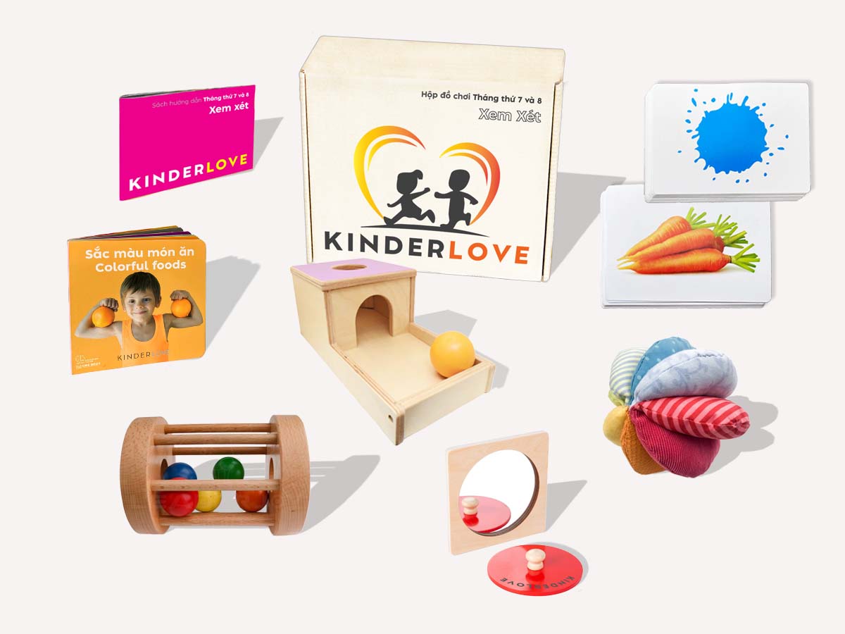 1 Đồ chơi giáo dục, Đồ chơi Montessori Cao Cấp Phát Triển Trí Thông Minh cho Bé - Kinderlove