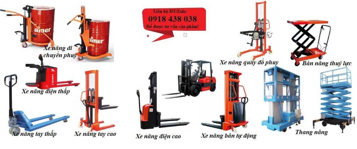 2 Bán xe nâng tay thấp, xe nâng tay cao chính hãng giá rẻ