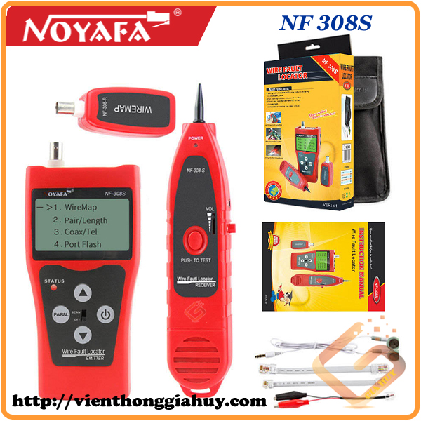 4 Máy test mạng NF308S - Đo số M, dò tín hiệu cáp, kiểm tra thông dây 4 Máy test mạng NF308S - Đo số M, dò tín hiệu cáp, kiểm tra thông dây