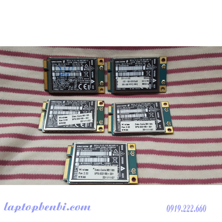 1 Card wwan 3G Ericsson F5521GW  HP HS2340  dùng cho HP 2560p,8460p,8560p,8760w
