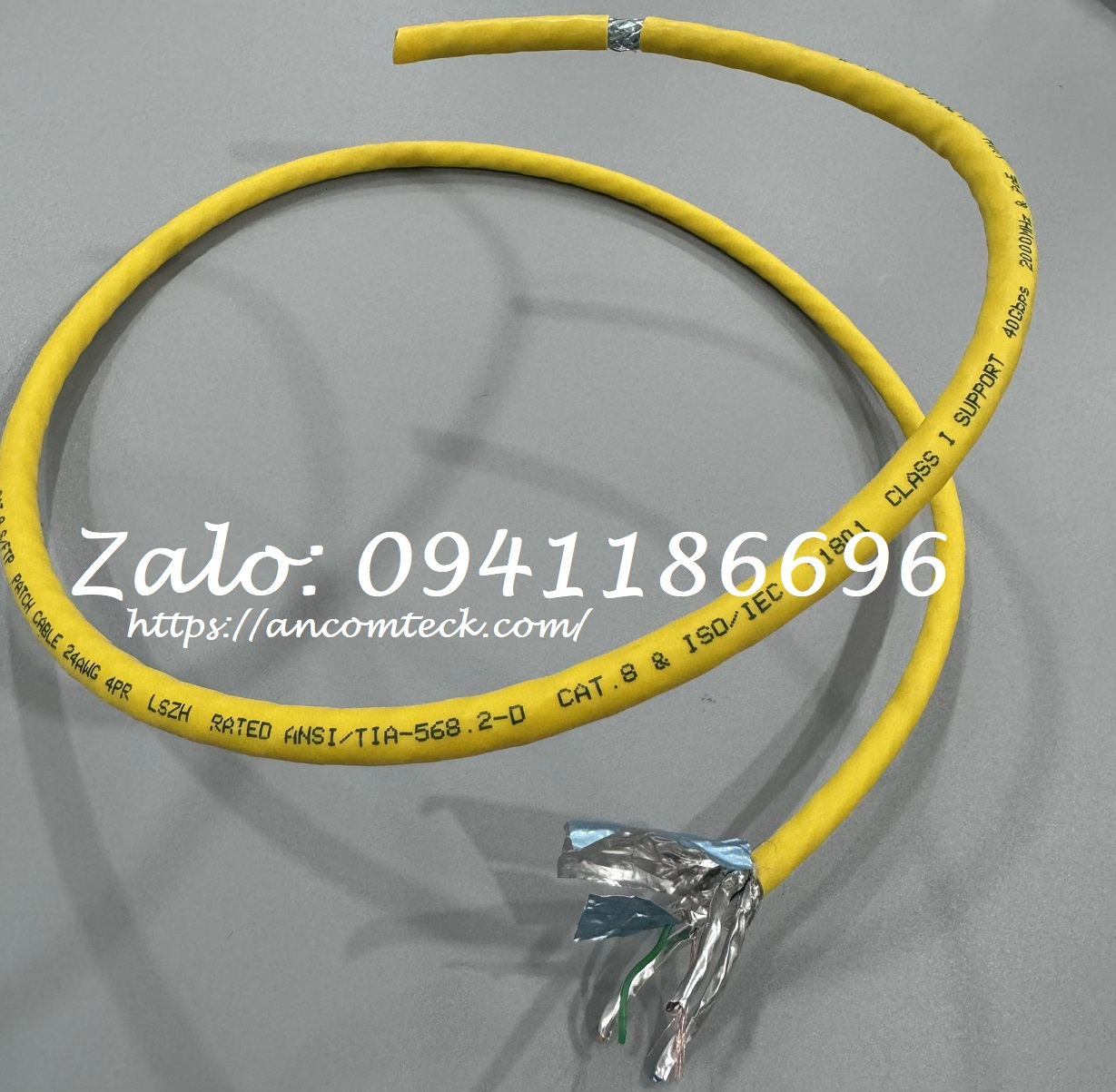 15 Dây điện thoại 2 đôi, cáp mạng thang máy Cat7/Cat8 SFTP sẵn kho