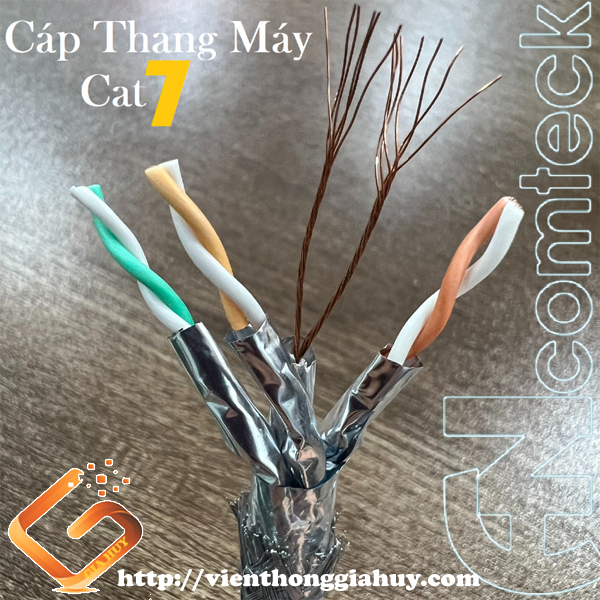 3 Cáp mạng thang máy Cat7 lõi mềm sợi multil kháng cháy chống chuột chính hãng ANCOMTECK 3 Cáp mạng thang máy Cat7 lõi mềm sợi multil kháng cháy chống chuột chính hãng ANCOMTECK