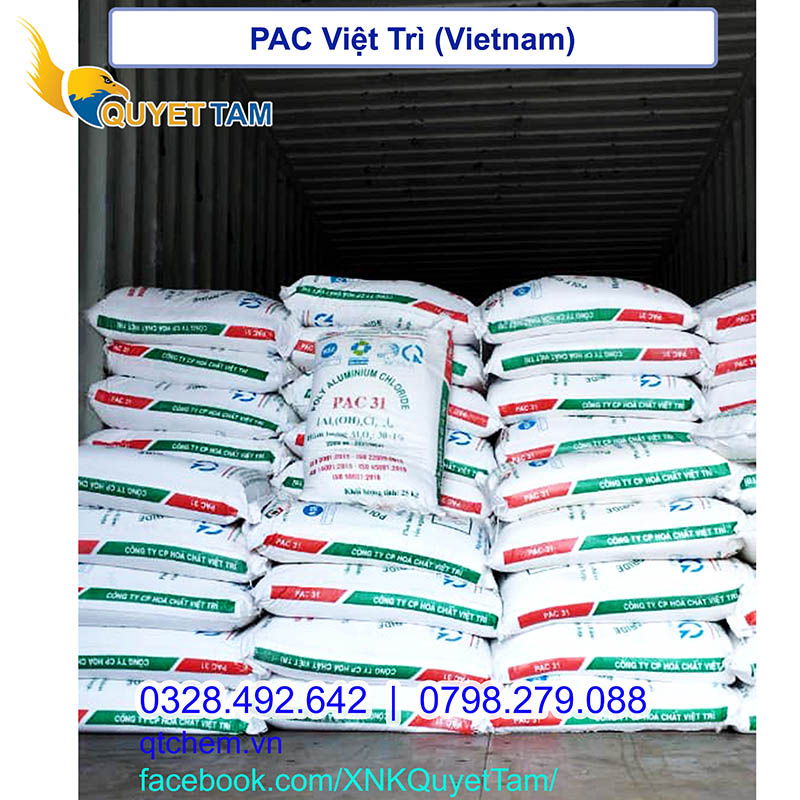 2 PAC 31 Việt Trì  Poly Aluminium Chloride , bao 25kg