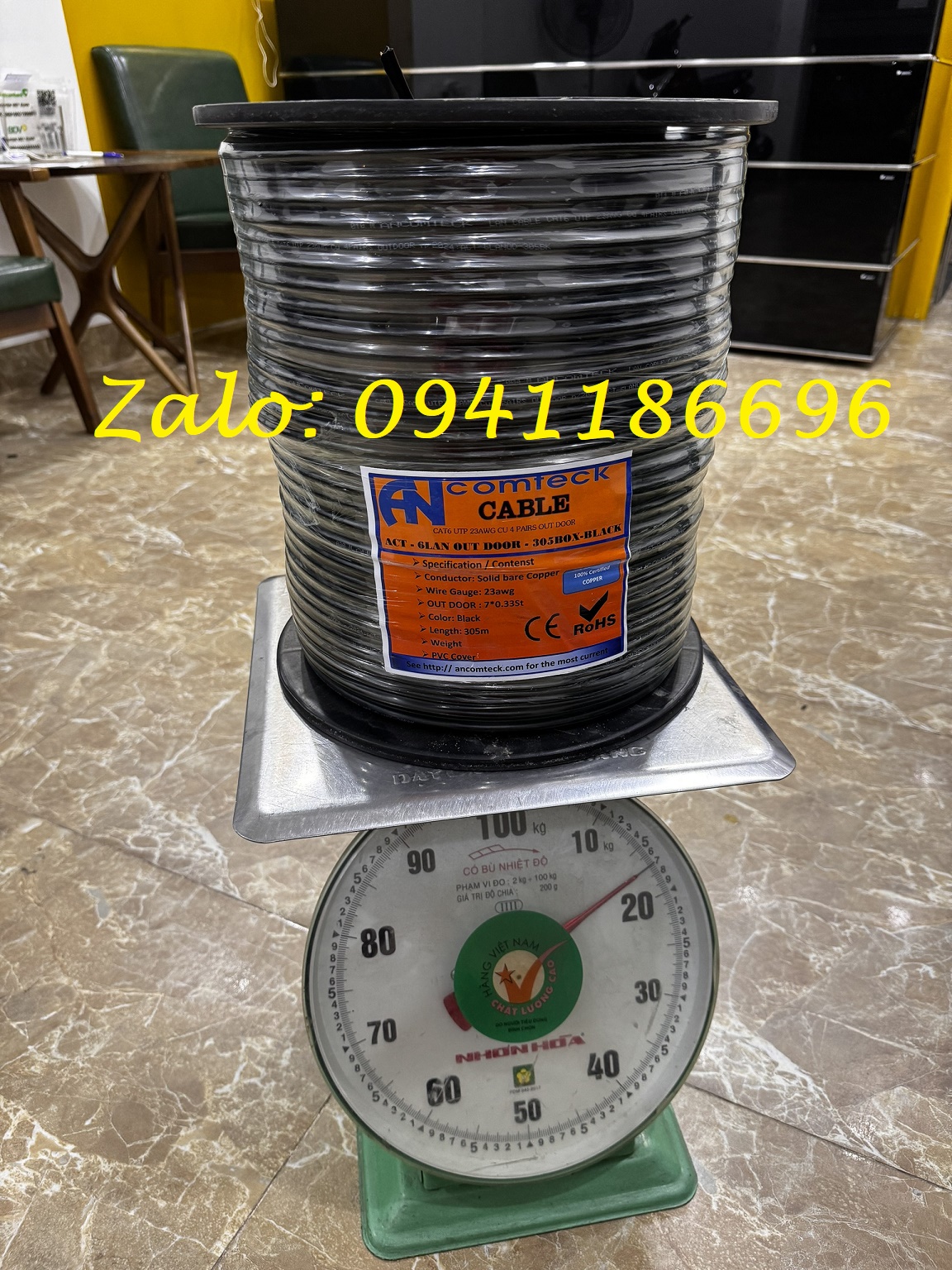 4 Đại lý phân phối độc quyền cáp mạng ngoài trời Cat6 UTP có gia cường mã  ACT-6LANOD-305BK 4 Đại lý phân phối độc quyền cáp mạng ngoài trời Cat6 UTP có gia cường mã  ACT-6LANOD-305BK