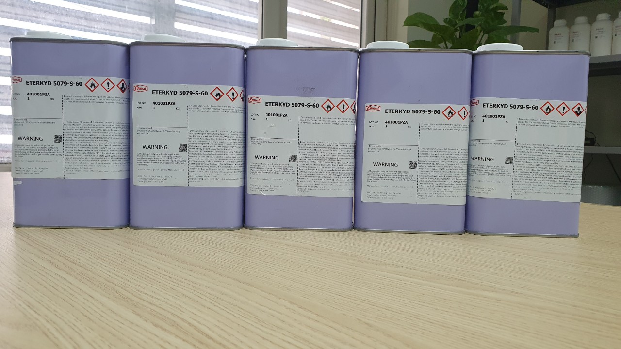 2 Nhựa silicone làm sơn chịu nhiệt 550 độ C Eterkyd 5079-S-60 2 Nhựa silicone làm sơn chịu nhiệt 550 độ C Eterkyd 5079-S-60