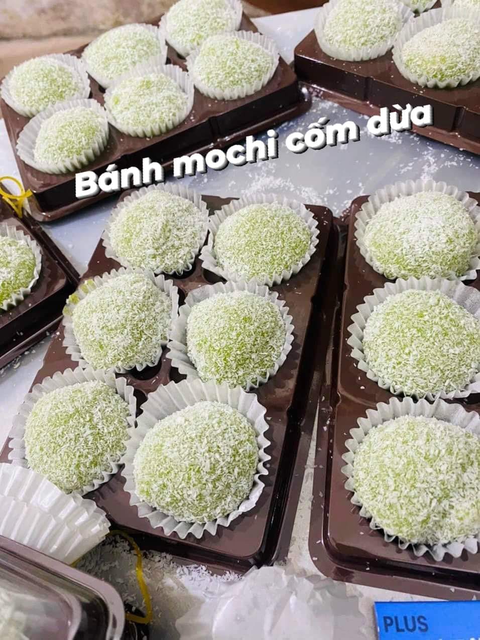 5 Cung cấp Bánh cốm Nguyễn Ninh Bánh xu xê nhân cốm xào dừa Bánh xu xê ngũ sắc nhân đỗ Bánh mochi cốm