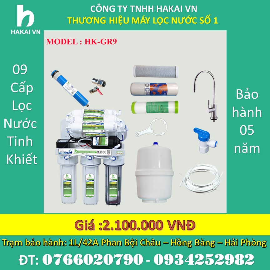 1 Máy lọc nước bảo hành 05 năm chi phí thay lõi cực rẻ chỉ 70.000 cho 3 quả lọc thô