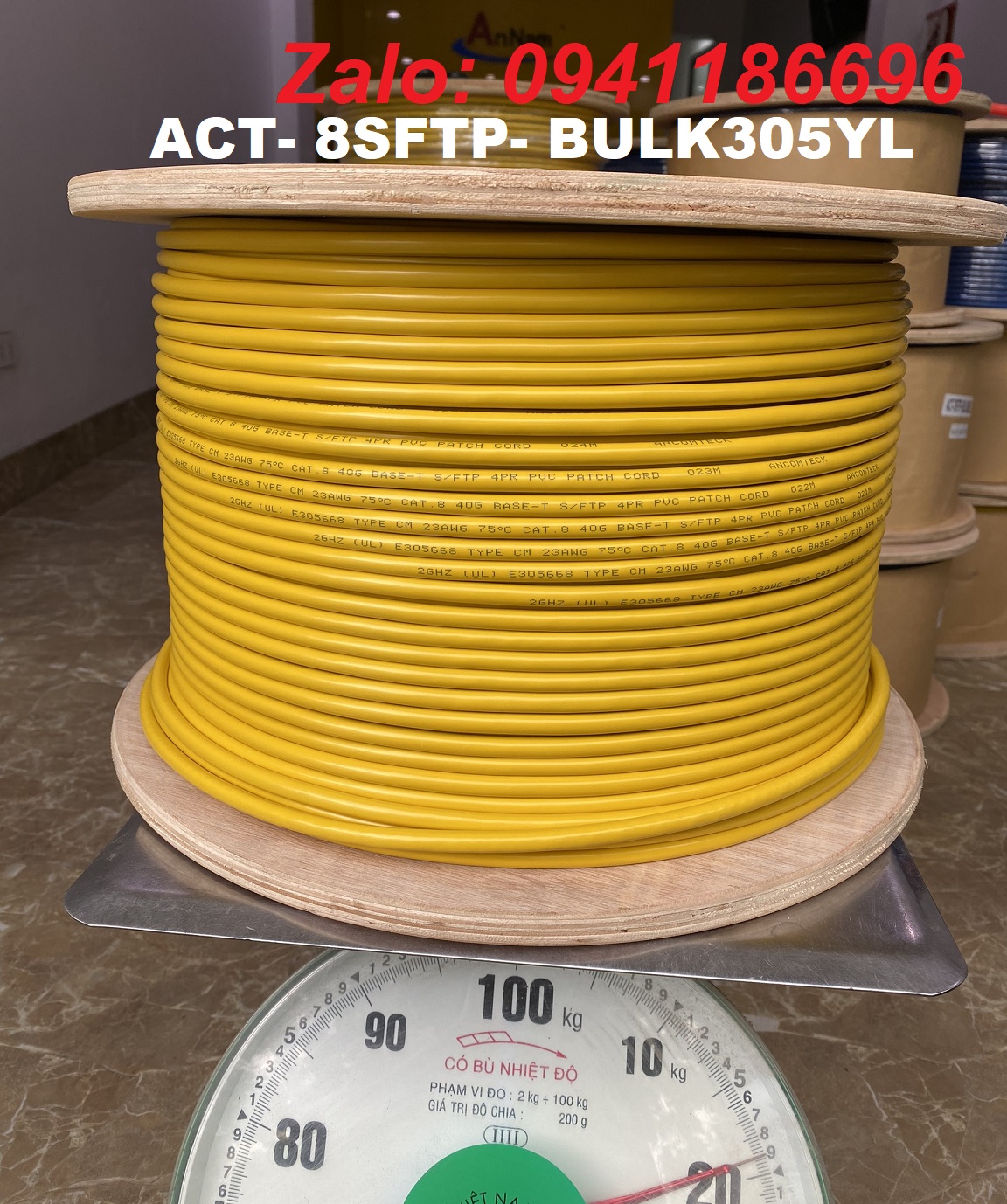 10 Cáp Mạng Thang Máy Cat7 lõi mềm 23AWG BLUE 305m/Cuộn Chính Hãng   Giá Tốt Nhất
