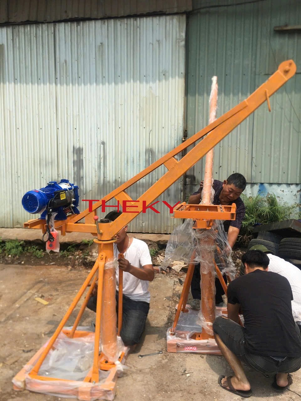 1 Tời cẩu xây dựng 360 độ 300kg- 500kg