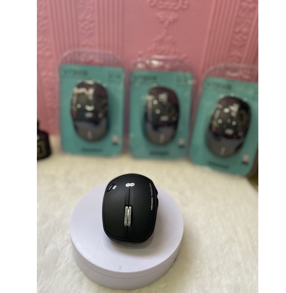 Chuột ko dây Simetech V7300B đa năng, dùng Bluetooth v5.0, Wireless 2.4GHz, Pin sạc