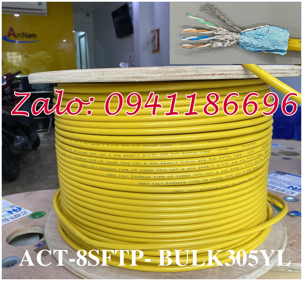 11 Sẵn kho Cáp mạng Cat7A - 23AWG gồm bốn cặp dây bọc lưới đồng xoắn 11 Sẵn kho Cáp mạng Cat7A - 23AWG gồm bốn cặp dây bọc lưới đồng xoắn