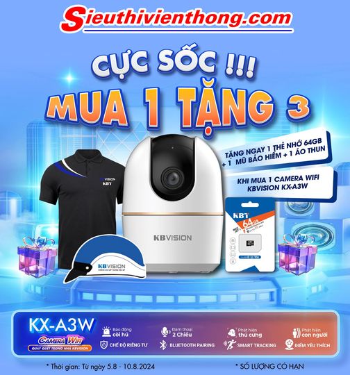 Camera KBVISION KX-A3W: Bảo vệ ngôi nhà, nhận quà liền tay