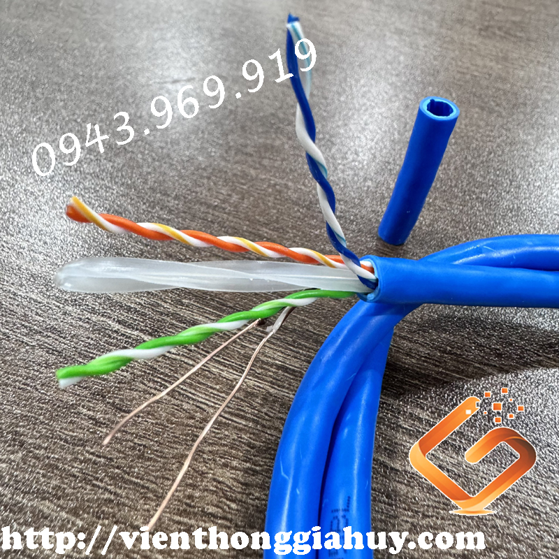 1 Cáp mạng Cat6 UTP 23awg 305met Blue Ancomteck ACT-6 1 Cáp mạng Cat6 UTP 23awg 305met Blue Ancomteck ACT-6