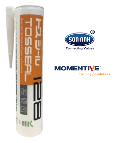 Keo silicone axít Tosseal 128 Cửa sổ và kính Keo silicone axít Tosseal 128 Cửa sổ và kính