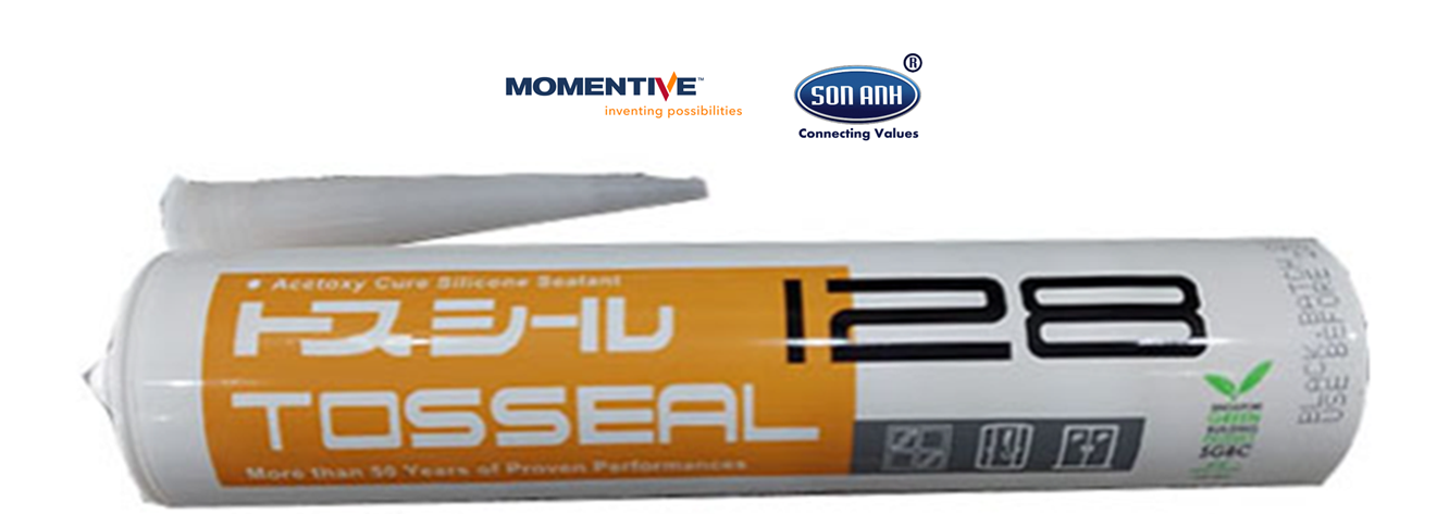 4 Keo silicone axít Tosseal 128 Cửa sổ và kính 4 Keo silicone axít Tosseal 128 Cửa sổ và kính