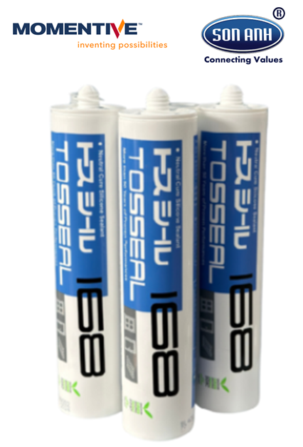 1 Keo silicone trung tính Tosseal 168 Kính và kim loại 1 Keo silicone trung tính Tosseal 168 Kính và kim loại