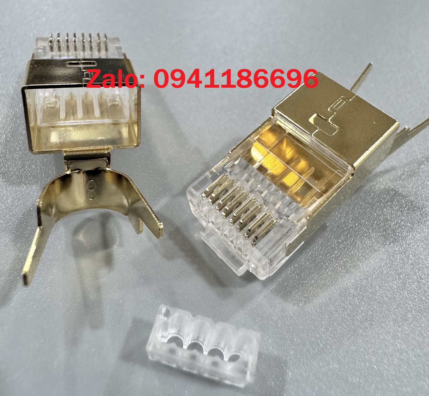 Hạt mạng Cat8 chính hãng Ancomteck chuyên dùng cho cáp FTP-SFTP mã ACT-F8S-P100
