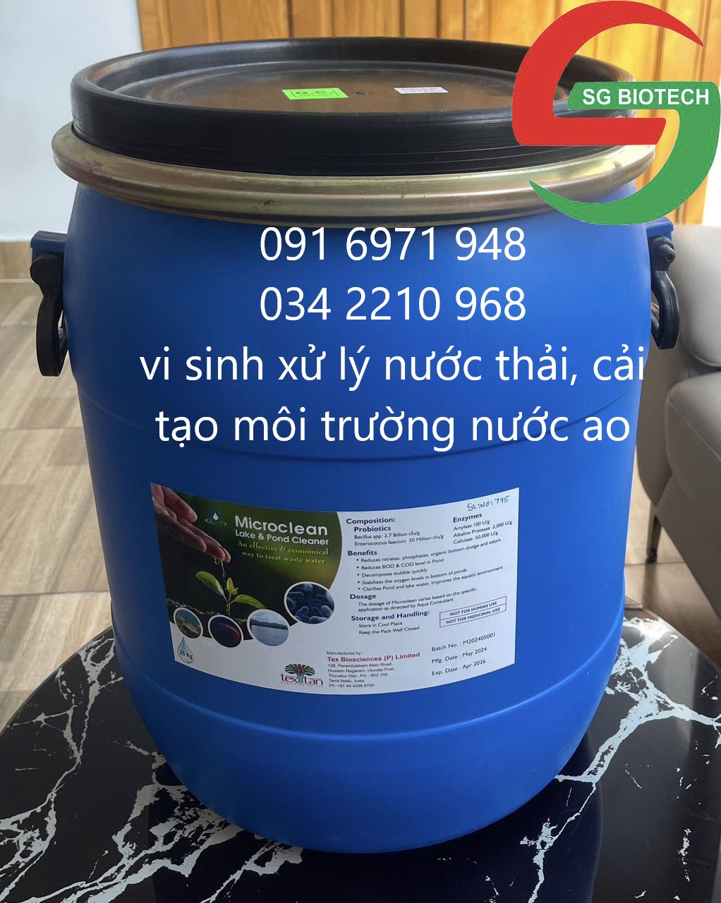 Mua bán sỉ MICROCLEAN vi sinh cải tạo môi trường nước ao hồ