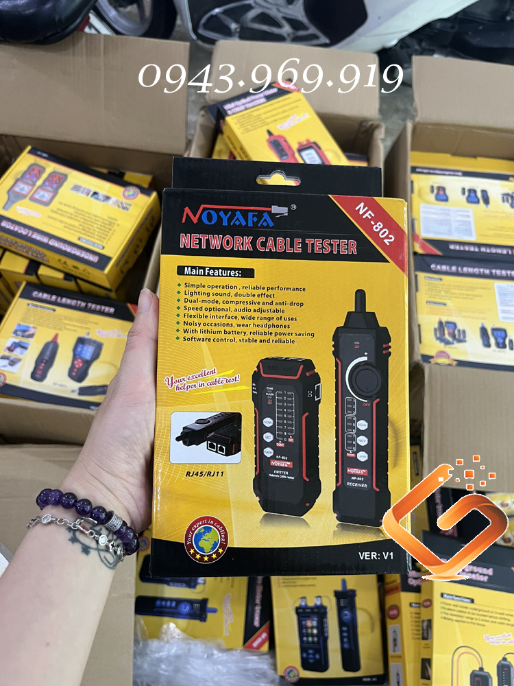 Máy Kiểm Tra Cáp Mạng Thông Minh noyafa NF-802 Máy Kiểm Tra Cáp Mạng Thông Minh noyafa NF-802