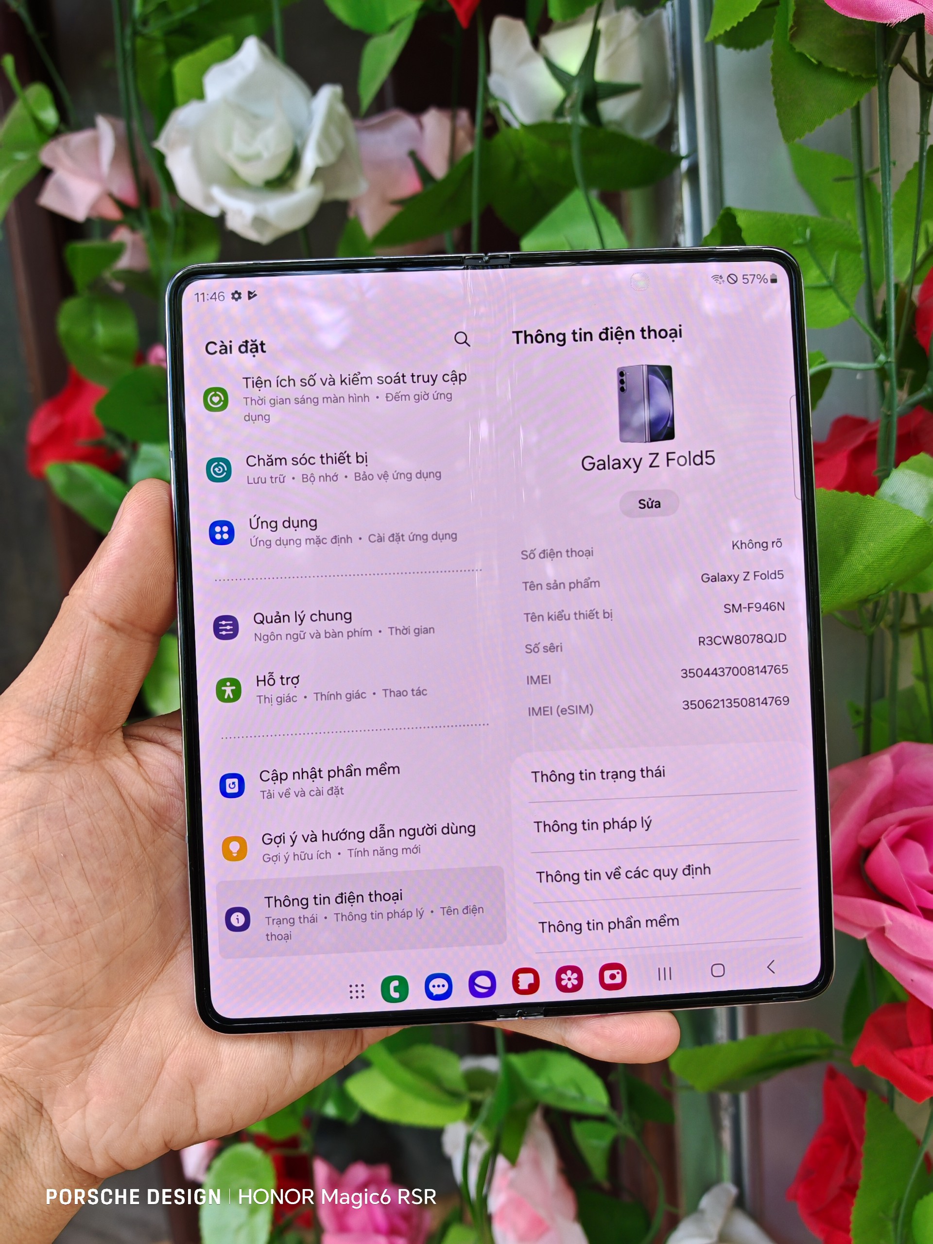 6 SAMSUNG Galaxy Z Fold 5 5G 2sim Fullbox   giao lưu