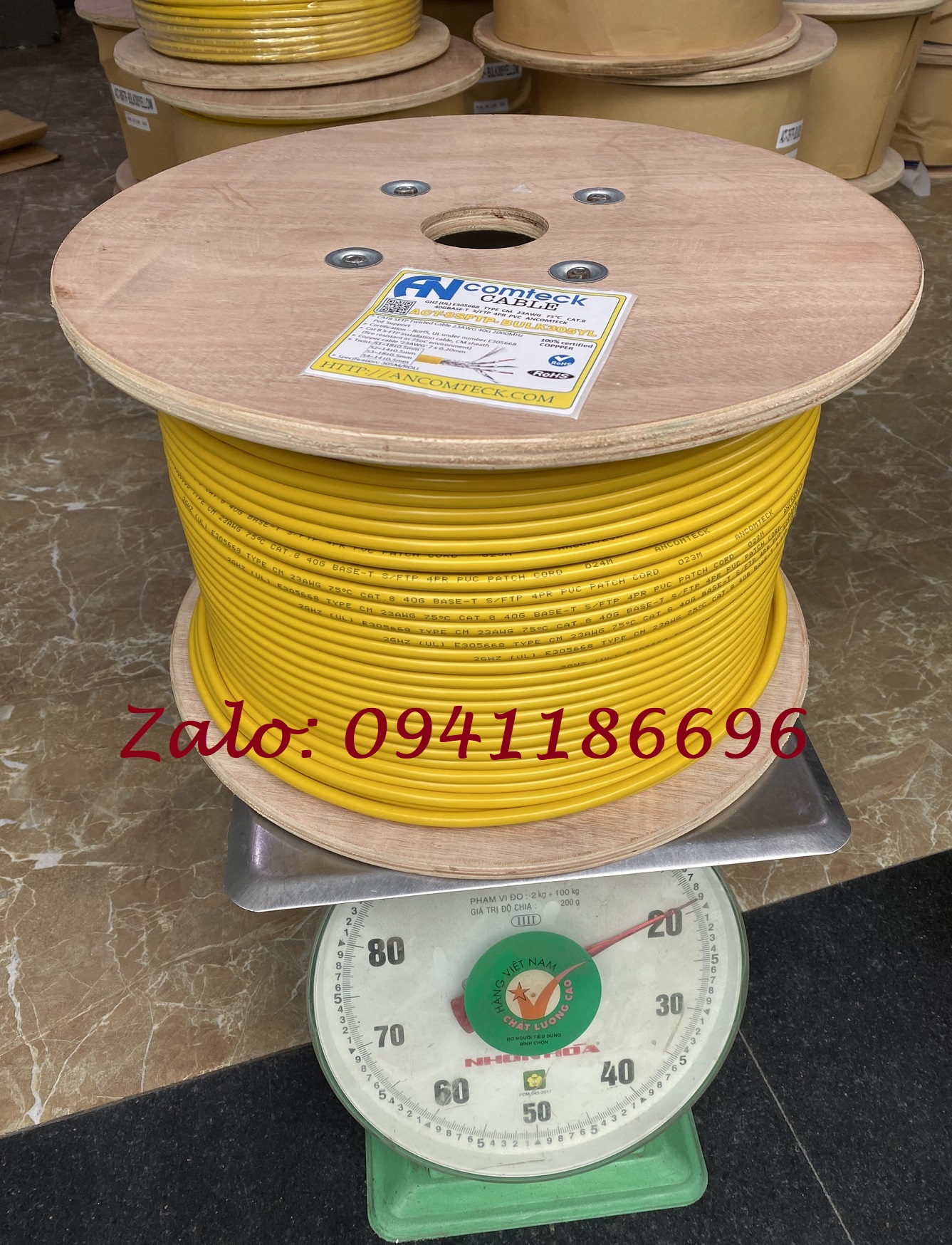 16 Sẵn kho Cáp mạng Cat7A - 23AWG gồm bốn cặp dây bọc lưới đồng xoắn 16 Sẵn kho Cáp mạng Cat7A - 23AWG gồm bốn cặp dây bọc lưới đồng xoắn