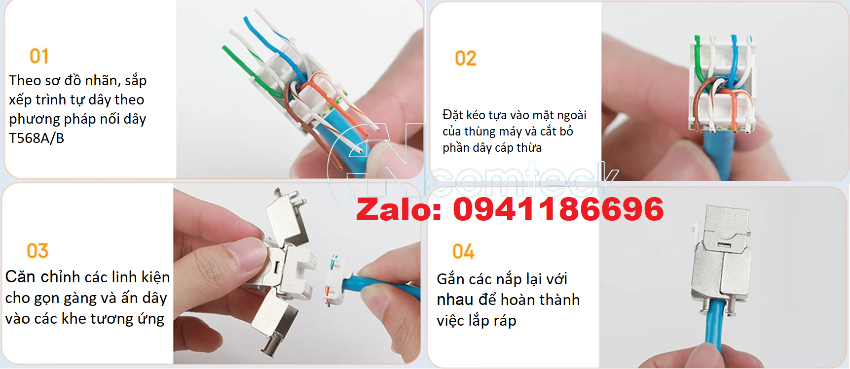 4 Ổ cắm mạng Nhân mạng cat7 STP mã ACT-S7-002 hãng Ancomteck 4 Ổ cắm mạng Nhân mạng cat7 STP mã ACT-S7-002 hãng Ancomteck