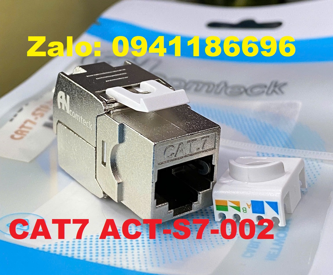 Ổ cắm mạng Nhân mạng cat7 STP mã ACT-S7-002 hãng Ancomteck Ổ cắm mạng Nhân mạng cat7 STP mã ACT-S7-002 hãng Ancomteck