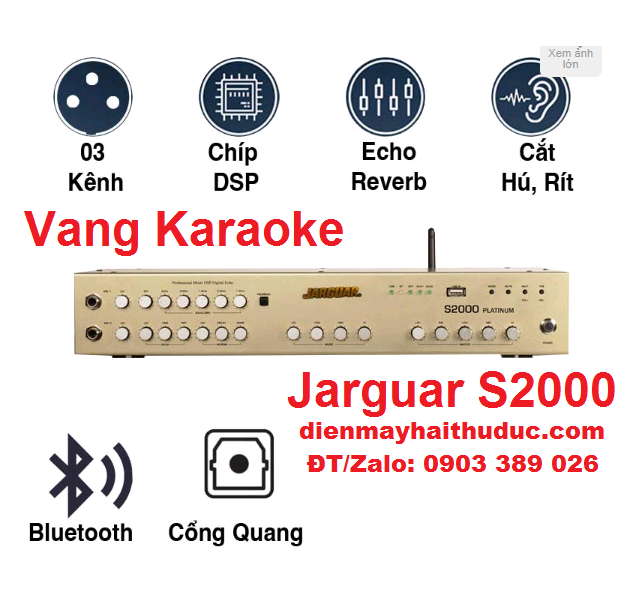 Vang cơ Hàn Quốc Jarguar S2000 Platinum màu vàng Gold sang trọng