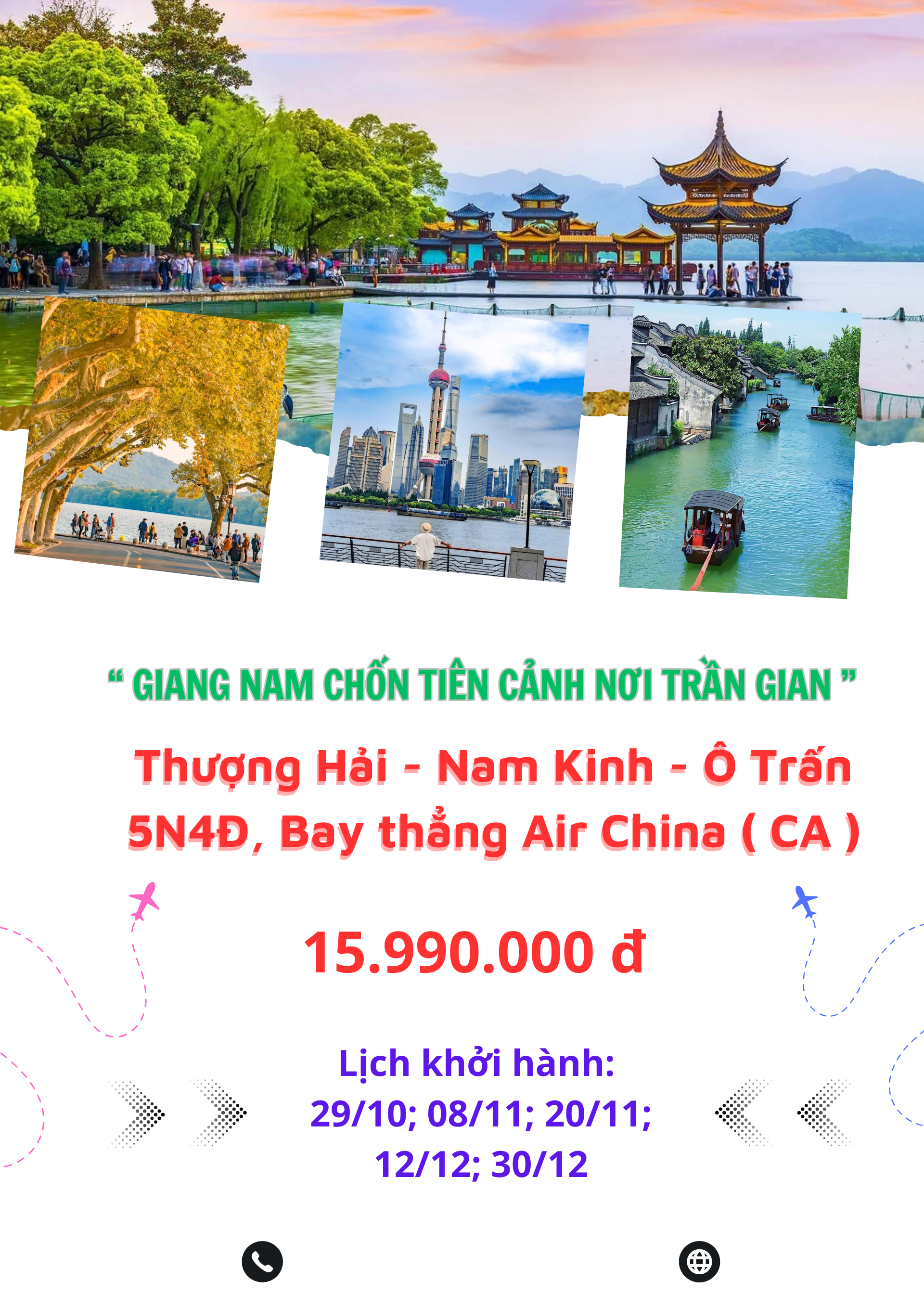 3 Chùm Tour Du Lịch Trung Quốc Mùa Thu - Ưu Đãi Nhất Thị Trường 