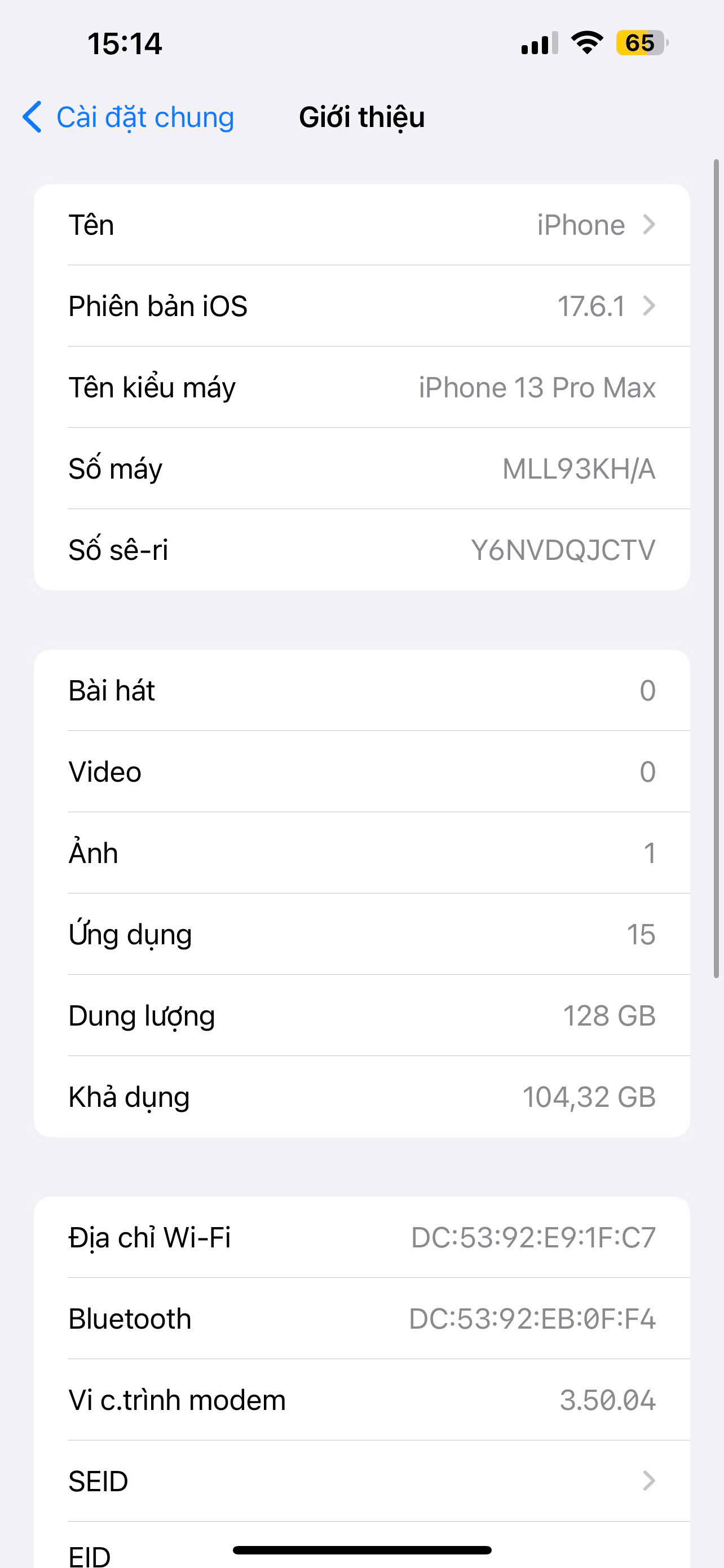 4 Bán IPhone 13 Pro max 128G bản quốc tế ,Zin all full chức năng ,pin 86