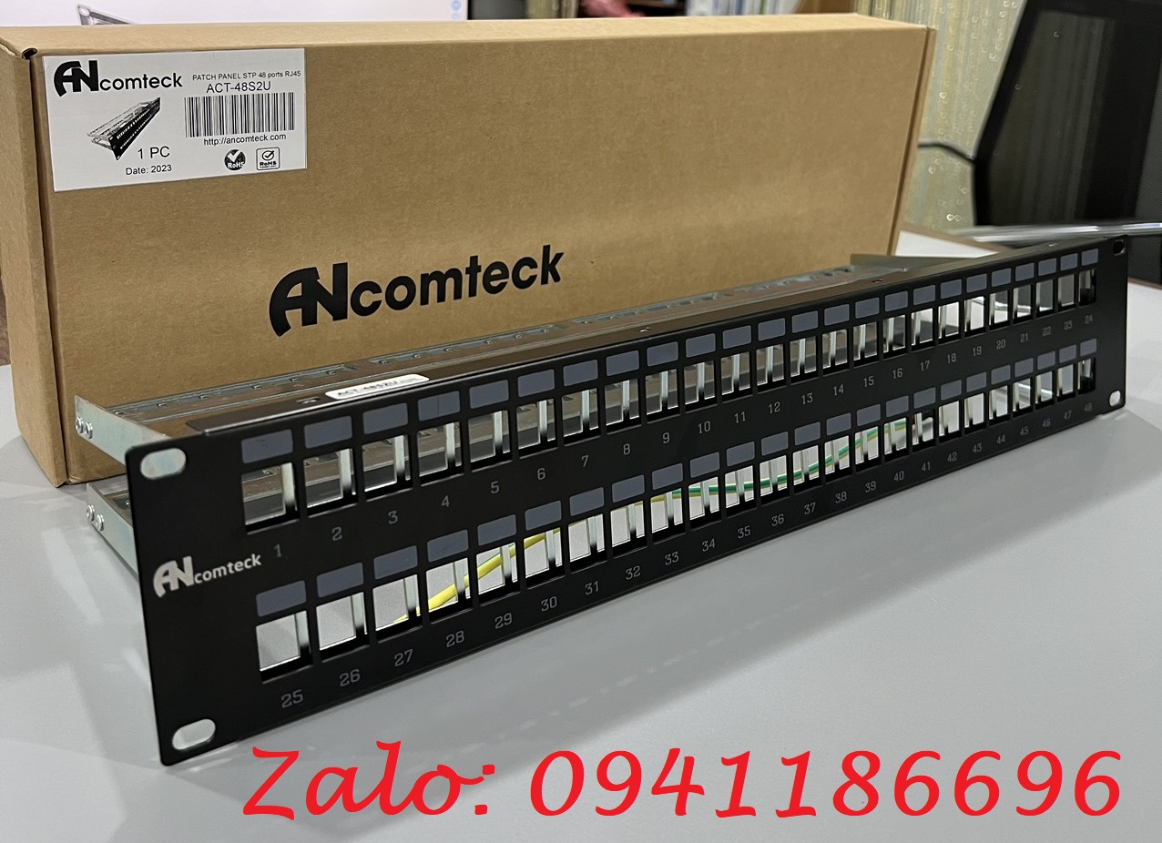 5 Phân phối ĐỘC QUYỀN thiết bị mạng Patch Panel,Patch cord, Cáp mạng Cat7/Cat8 23AWG Hãng ANCOMTECK 5 Phân phối ĐỘC QUYỀN thiết bị mạng Patch Panel,Patch cord, Cáp mạng Cat7/Cat8 23AWG Hãng ANCOMTECK