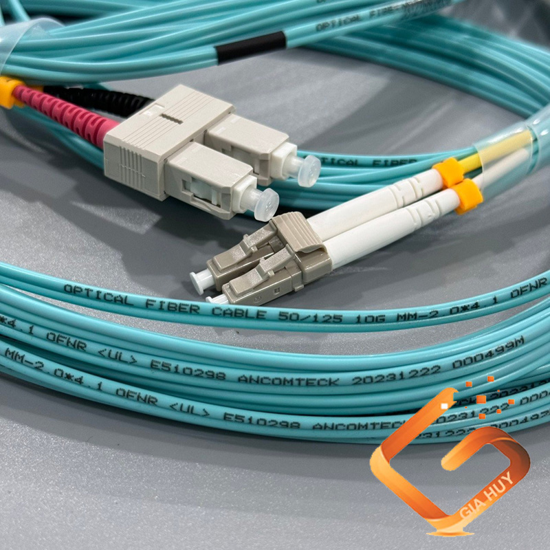 3 Dây nhảy quang 3m Multimode OM3 chuẩn SC - SC -Multimode Ancomteck