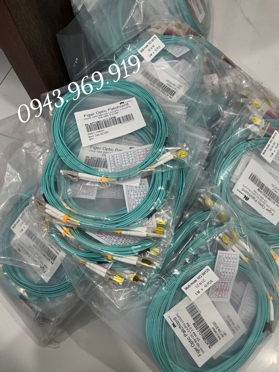 2 Dây nhảy quang 3m Multimode OM3 chuẩn SC - SC -Multimode Ancomteck 2 Dây nhảy quang 3m Multimode OM3 chuẩn SC - SC -Multimode Ancomteck