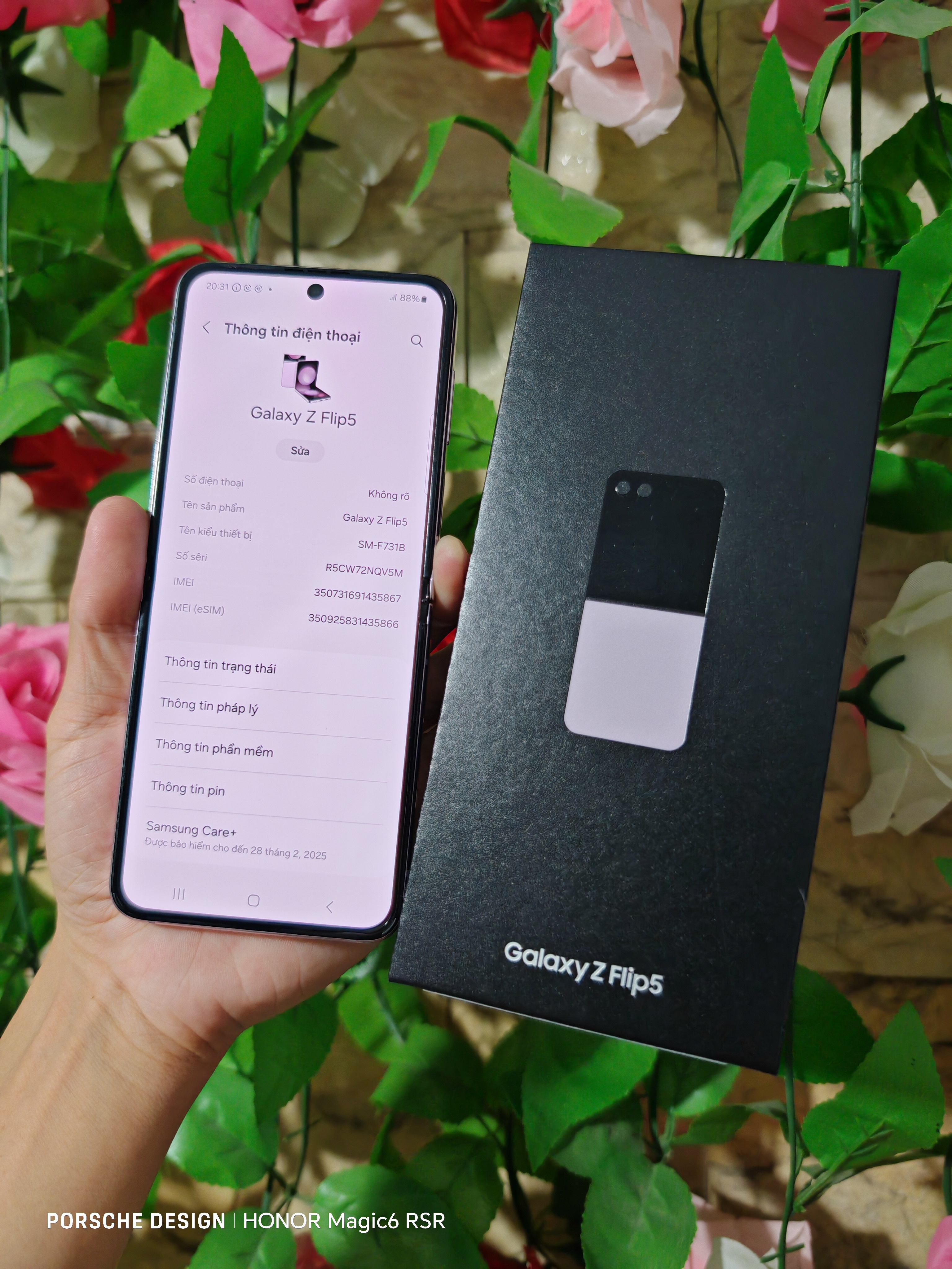 1 Samsung Galaxy Z Flip 5 512GB Việt Nam FPT Shop bh 3/2025 GIAO LƯU