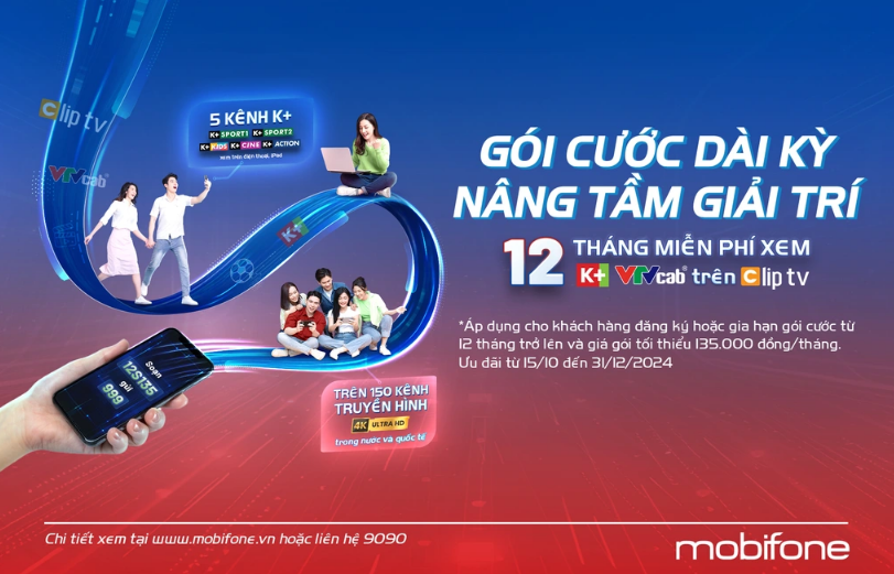 Ưu đãi cuối năm: MobiFone tung ưu đãi cho gói cước dài kỳ - Nâng tầm trải nghiệm Ưu đãi cuối năm: MobiFone tung ưu đãi cho gói cước dài kỳ - Nâng tầm trải nghiệm