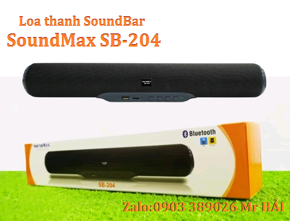 Loa thanh SoundMax SB-204/2.0 bluetooth 5.0 âm thanh cực hay