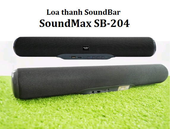 2 Loa thanh SoundMax SB-204/2.0 bluetooth 5.0 âm thanh cực hay